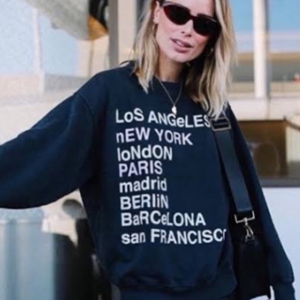 Anine Bing City Love Sweatshirt - Picture 2 of 11